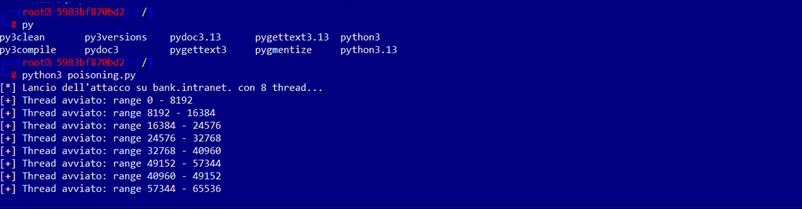 Output dello script poisoning